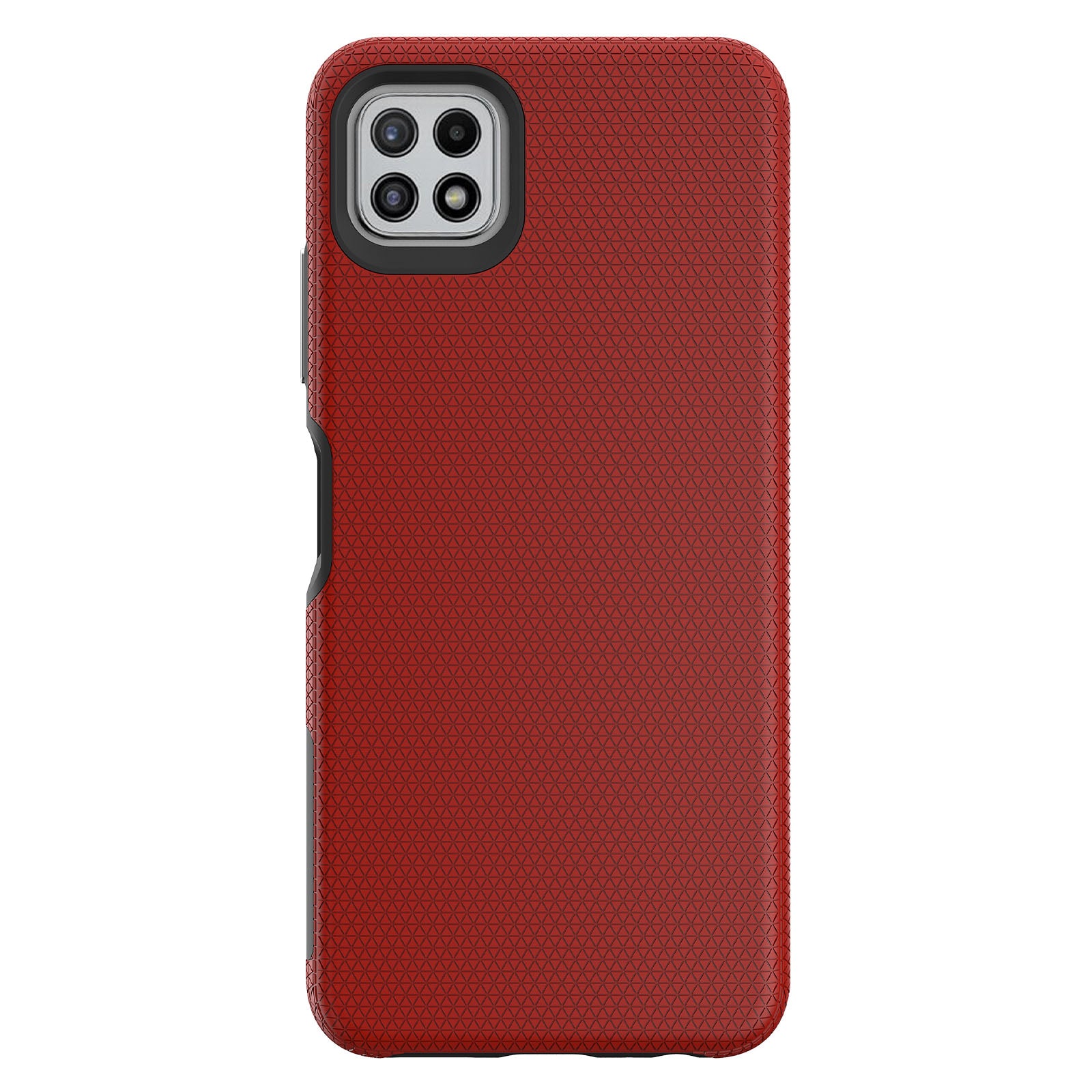 TPU PC Cover for Samsung Galaxy A22 5G (EU Version) Anti-scratch Hybrid Case Triangle Military Grade Fall Protection Back Shell TPU PC Cover for Samsung Galaxy A22 5G (EU Version) Anti-scratch Hybrid Case Triangle Military Grade Fall Protection Back Shell